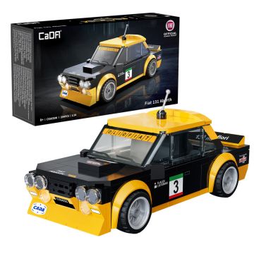 CaDA 1:24 Fiat 131 Abarth - 254 Piece Brick Build Model Kit