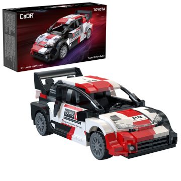 CaDA 1:24 Toyota GR Yaris Rally 1 Car - 317 Piece Brick Build Model Kit