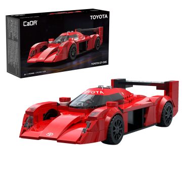 CaDA 1:24 Toyota GT-One Racing Car - 272 Piece Brick Build Model Kit