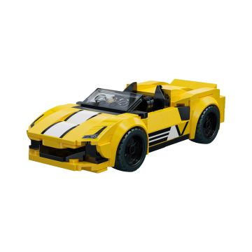 CaDA Golden Star Crest Racing Car - 160 Piece Brick Build Model Kit