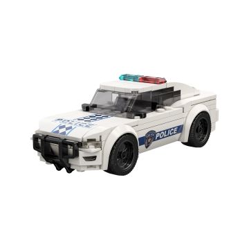 CaDA Midnight Pursuit Police Car - 156 Piece Brick Build Model Kit