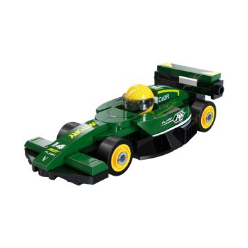 CaDA Mini Green Circuit Racing Car - 70 Piece Brick Build Model Kit