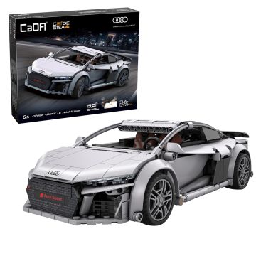 CaDA 1:14 Audi R8 Coupé - 536 Piece Brick Build Model Kit