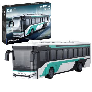 CaDA 1:43 Iveco Crossway Bus - 832 Piece Brick Build Model Kit