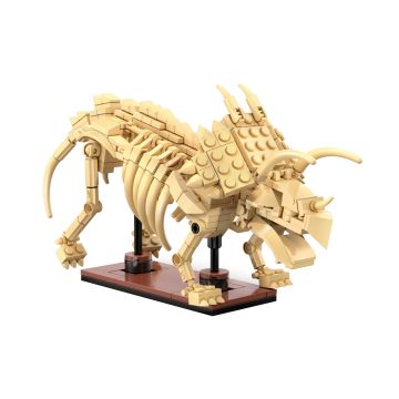 CaDA Dinosaur Fossils: Triceratops - 272 Piece Brick Build Model Kit