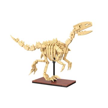 CaDA Dinosaur Fossils: Velociraptor - 256 Piece Brick Build Model Kit