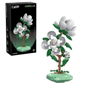 CaDA Camellia Building Block Planter - 301 Piece Brick Build Model Kit