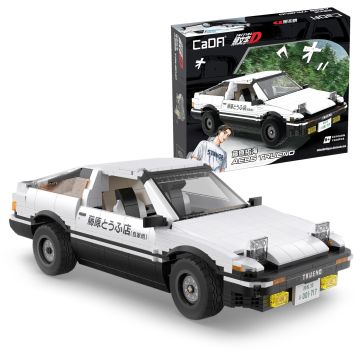 CaDA Initial D 1:12 Toyota Trueno AE86 - 1324 Piece Brick Build Model Kit