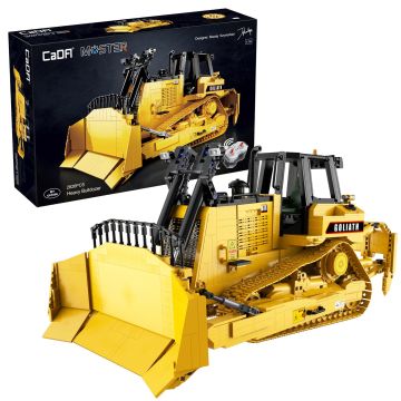CaDA RC Heavy Goliath Bulldozer - 2826 Piece Brick Build Model Kit