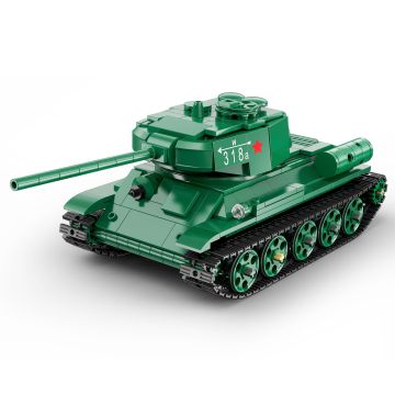 CaDA T-34 Medium Tank - 722 Piece Brick Build Model Kit