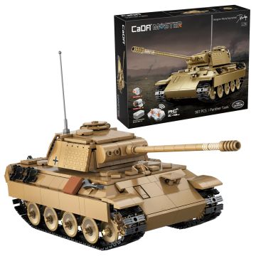 CaDA Panther Tank - 907 Piece Brick Build Model Kit