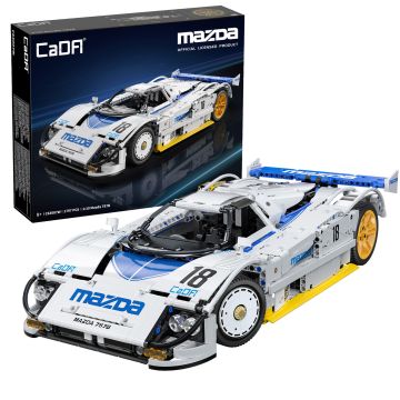 CaDA 1:10 Mazda 787B Race Car - 1797 Piece Brick Build Model Kit