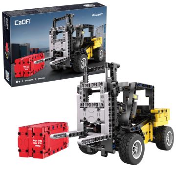 CaDA Forklift Truck - 388 Piece Brick Build Model Kit