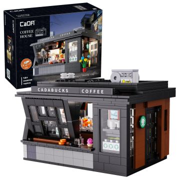 CaDA Street Coffee House - 768 Piece Brick Build Model Kit