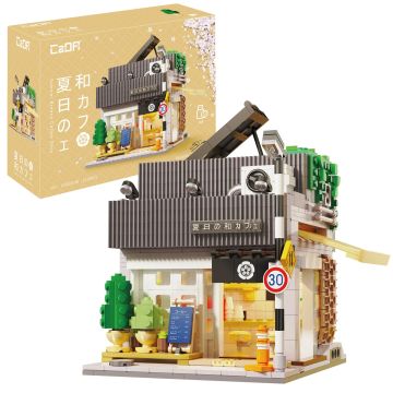 CaDA Japanese Summer Coffee House - 1116 Piece Brick Build Model Kit