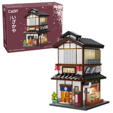 CaDA Japanese Corner Yakitori Izakaya Restaurant Bar - 1195 Piece Brick Build Model Kit