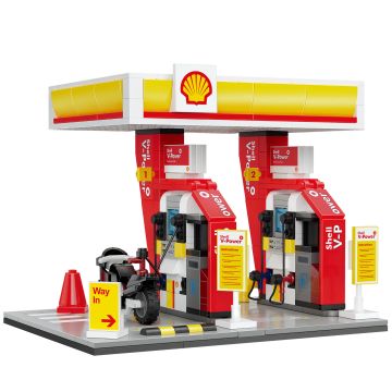 CaDA Shell Retail Station - 305 Piece Brick Build Model Kit