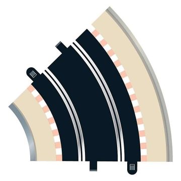 Scalextric C8206 Radius 2 Curve 45° (x2) 1:32 Extra Track Extension for Slot Cars