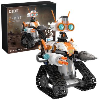 CaDA Z-BOT Code Robot - 462 Piece Brick Build Model Kit