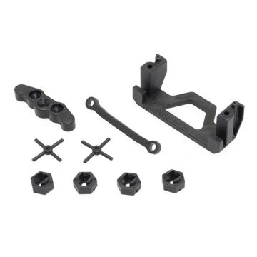 CEN Racing Wheel Hex & Servo Mount (Cross Pin, Rear Lower Mount)