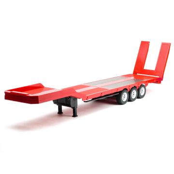 Huina RC 1:18 Flatbed Low Loader Trailer For CY1501 Scania 770S Truck - Red