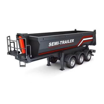 Huina Black Truck Trailer For 1501 Scania Cabs RC Trucks
