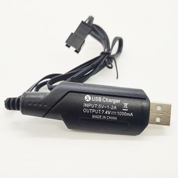 Huina CY1593 or CY1575 LI-ION 7.4V 1200mAH Charger (USB) SM3P Plug