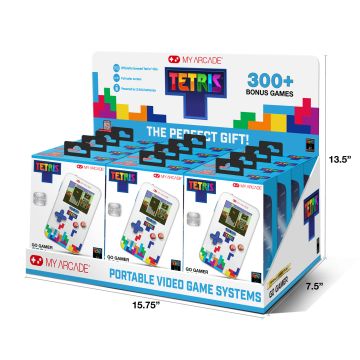 My Arcade Tray of 12 x Tetris Go Gamer Portable (Retail Display Tray with 12 pcs of DGUN7029)