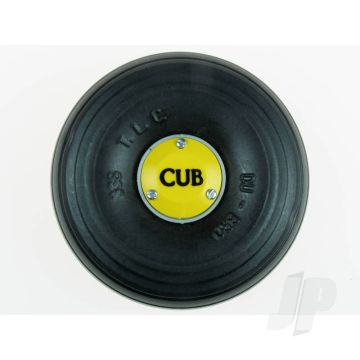 Dubro DB338TLC 3-3/8" (86mm) J3 Piper Cub 1/5 Scale Wheels For RC Model Aircraft
