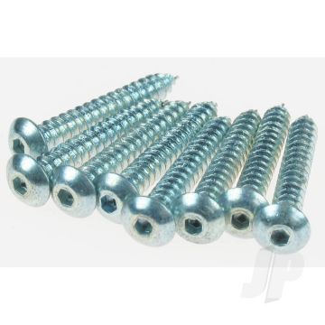 Dubro DB528 4" x 3/4" Button Head Screw (8pcs) Hardware for RC Model Aircraft