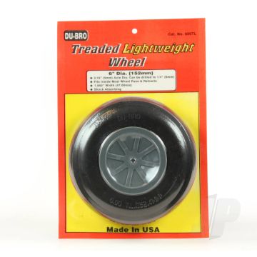Dubro DB600TL 6" (152 mm) Treaded Lightweight Wheel For RC Model Aircraft