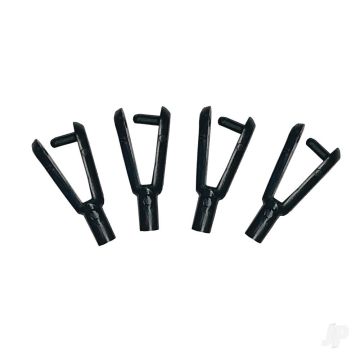 Dubro 1.3 / 1.4mm Metric Rod Clevis RC Plane Pushrod (4)