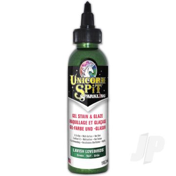 Unicorn Spit Sparkling Lavish Lovebirds Green (118.2ml) Paint Stain Glaze in One!