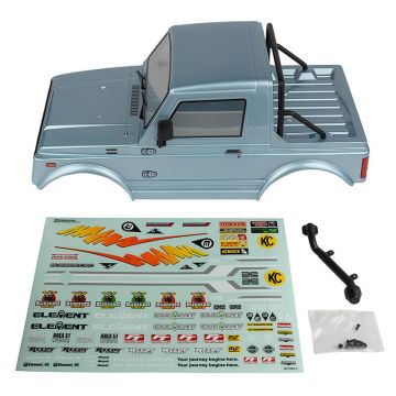 Element RC 1/10 Enduro Bushido Suzuki Samurai Style RC Car Body Shell - Silver