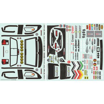 Element RC Enduro Knightwalker Body Decal Sheet