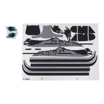 Eazy RC PA-18 Super Cub - Spare Graphic Decal Sticker Set