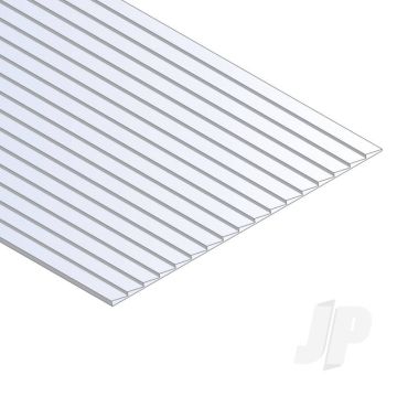 Evergreen 12x24in (30x60cm) Clapboard Siding Plastic Sheet .040in (1.0mm) Thick .030in Spacing