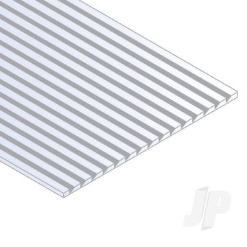 Evergreen 12x24in (30x60cm) 1:20.3 Novelty Passenger Car Siding Plastic Sheet .060in (1.5mm) Thick