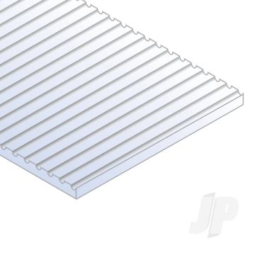 Evergreen 6x12in (15x30cm) O-Scale Car Siding Plastic Sheet .020in (0.50mm) Plastic Sheet