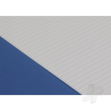 Evergreen 6x12in (15x30cm) V-Groove Siding Plastic Sheet .040in (1.0mm) Thick .040in Spacing