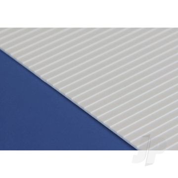 Evergreen 6x12in (15x30cm) Clapboard Siding Plastic Sheet .040in (1.0mm) Thick .050in Spacing