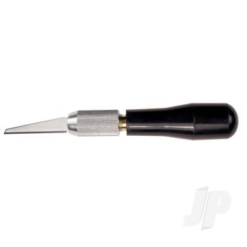 Excel K7 Wood Carving Knife, Black Plastic Handle with Scabbard