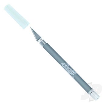 Excel K18 Grip-On Knife with Safety Cap, Grey