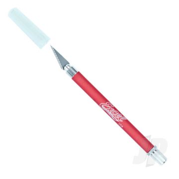 Excel K18 Grip-On Knife with Safety Cap, Red