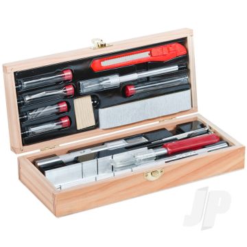 Excel Deluxe Hobby Craft Tool Set in Wooden Box