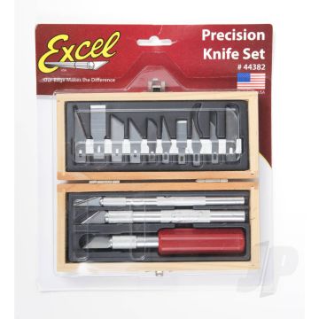 Excel Hobby Craft Tool Set in Wooden Box