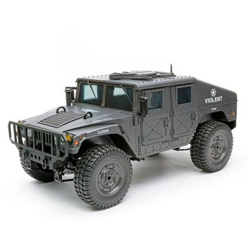 E-Zee Rc 1/16 4WD RC Hummer Military Truck - Black
