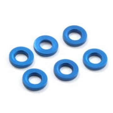 Fastrax M3 Flat Washer Blue 2.0mm (6)