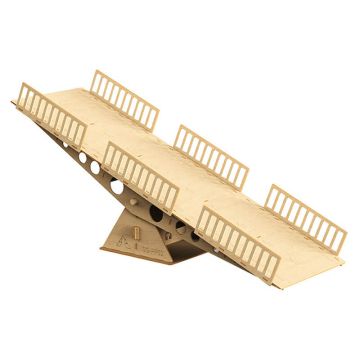 Fastrax Wood Board Climbing Seesaw Obstacle 185x600x262mm