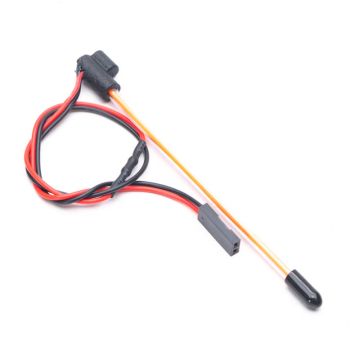 Fastrax LED Whip Light Antenna W/Mount 1/24th - Red